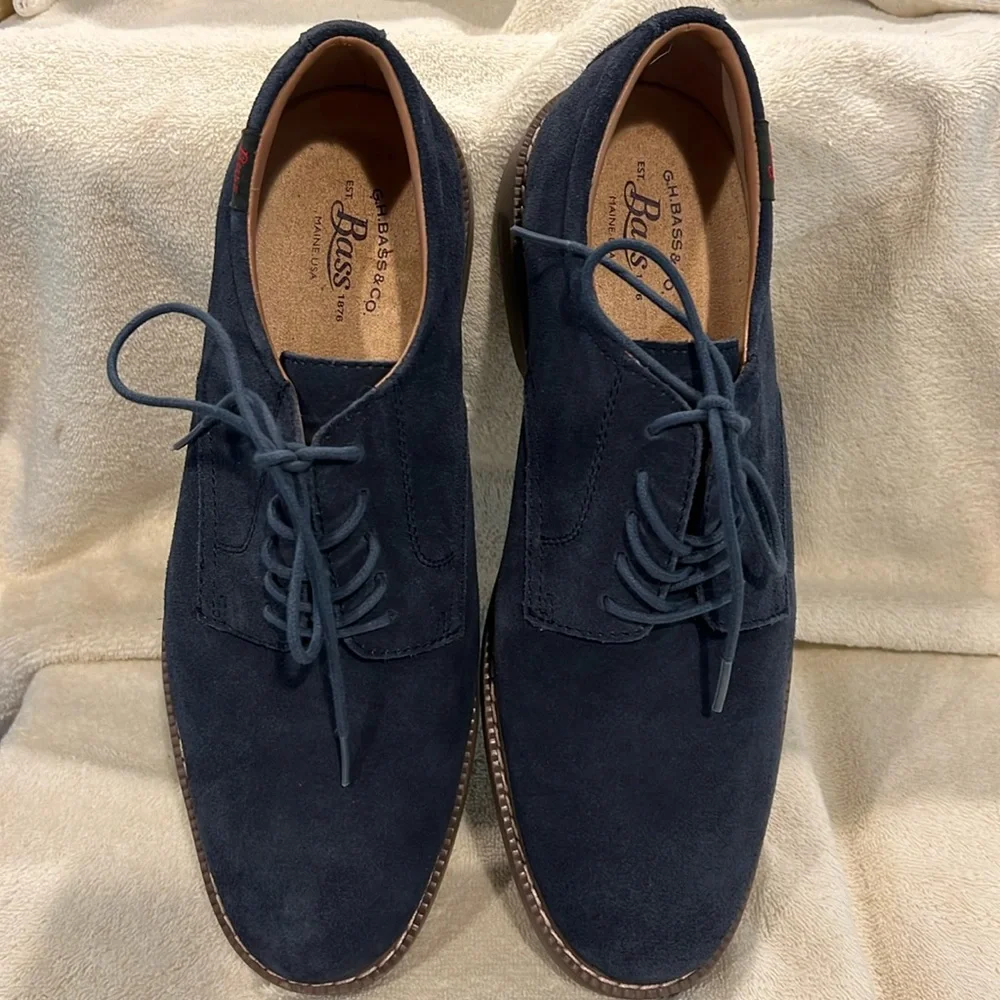 Mens Bass Suede Shoes - Picture 1 of 7